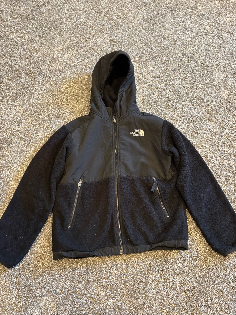 The North Face Kids Black Hooded Puffer Jacket